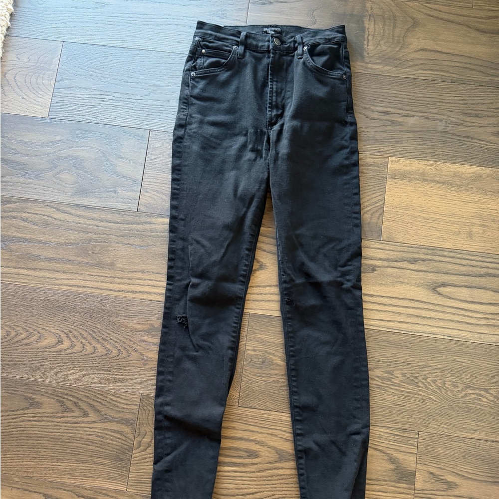 Citizens Of Humanity High-Rise Black Skinny Jeans